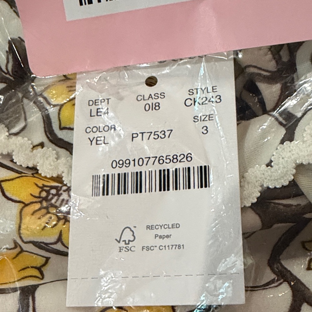 J. Crew Yellow Floral Girls' Rickrack Two-Piece Swimsuit/VARIOUS - Picture 11 of 12